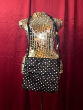 kate spade Black Polka Dot Crossbody Bag with Cream Dots